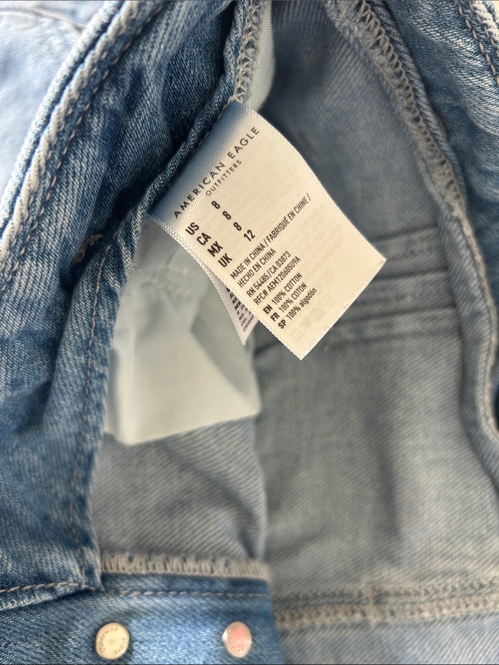 American Eagle Outfitters, Aeropostale, & ThCreasa Blue Jean Distressed Shorts - Picture 7 of 13